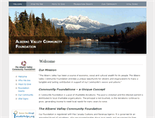 Tablet Screenshot of albernifoundation.ca